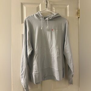 Champion light blue sweatshirt